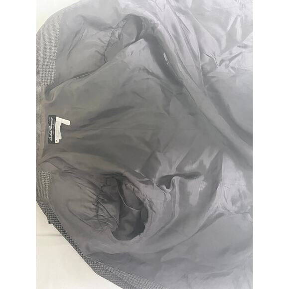 Vintage SALVATORE FERRAGAMO Classic Wool Blazer Jacket Size 14 - Gray - Picture 14 of 14